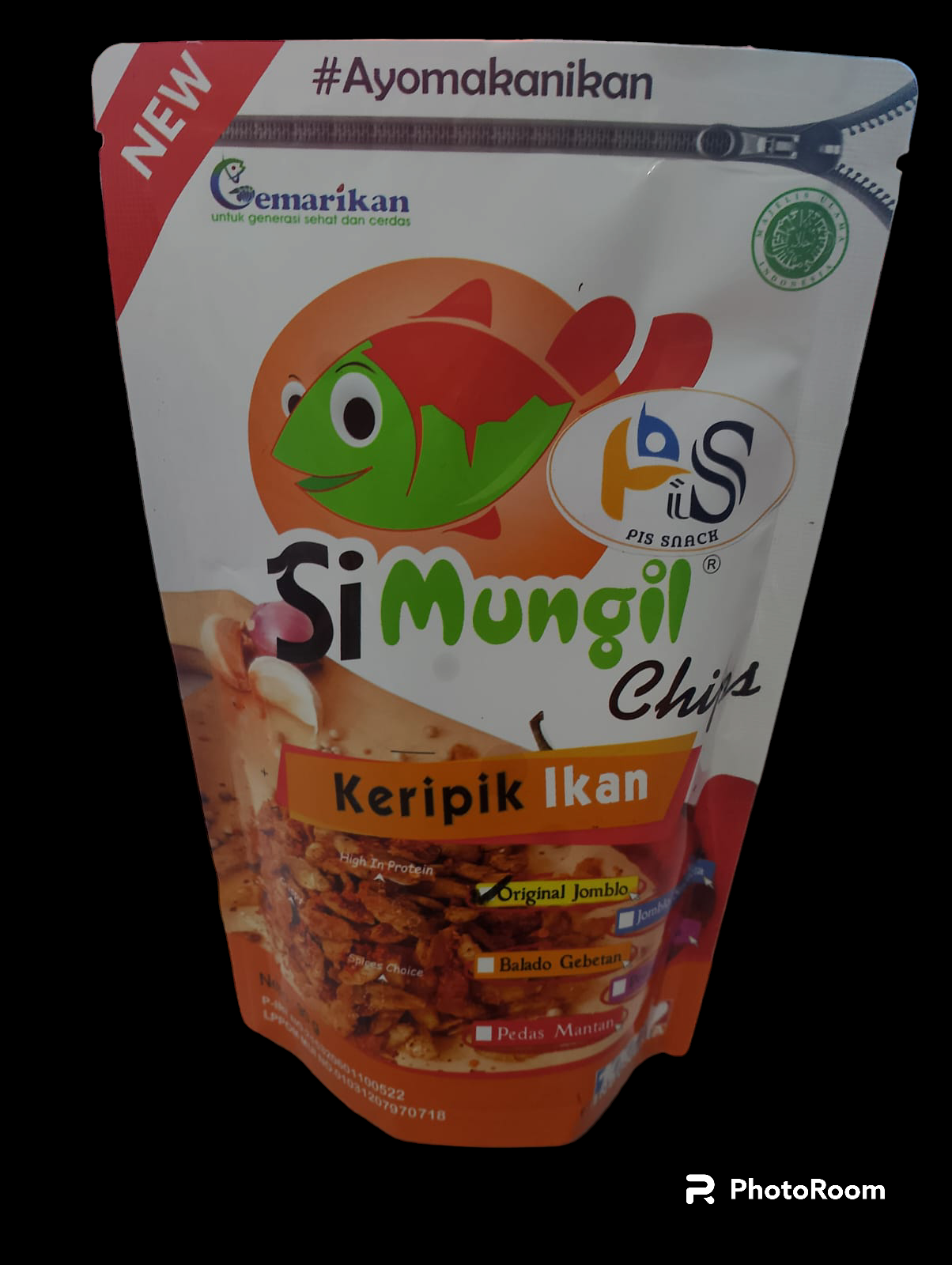 produk Keripik ikan Chipshigh protein crispy 90gr