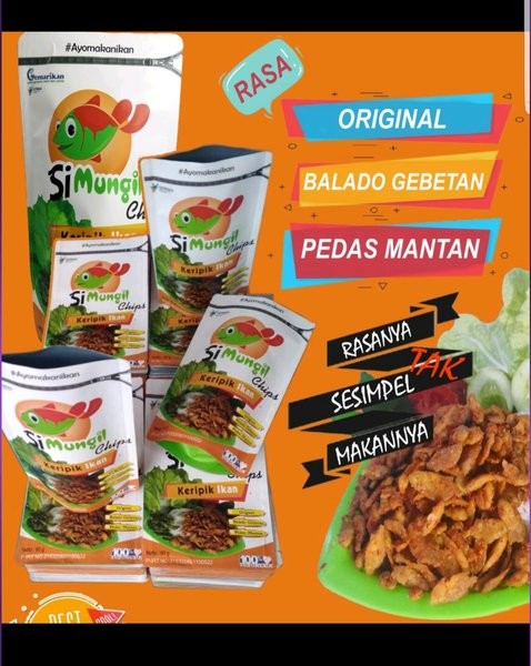 produk Keripik ikan Chipshigh protein crispy 90gr